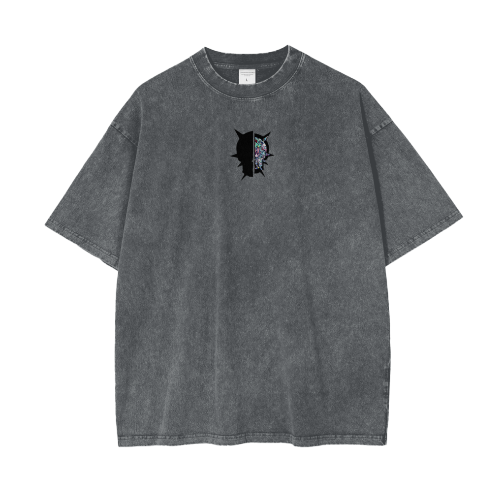 Grey Oversized Snow Washed T-Shirt