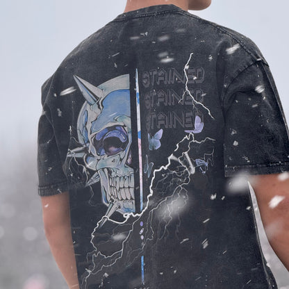 Stained Snow Washed Oversized T-Shirt