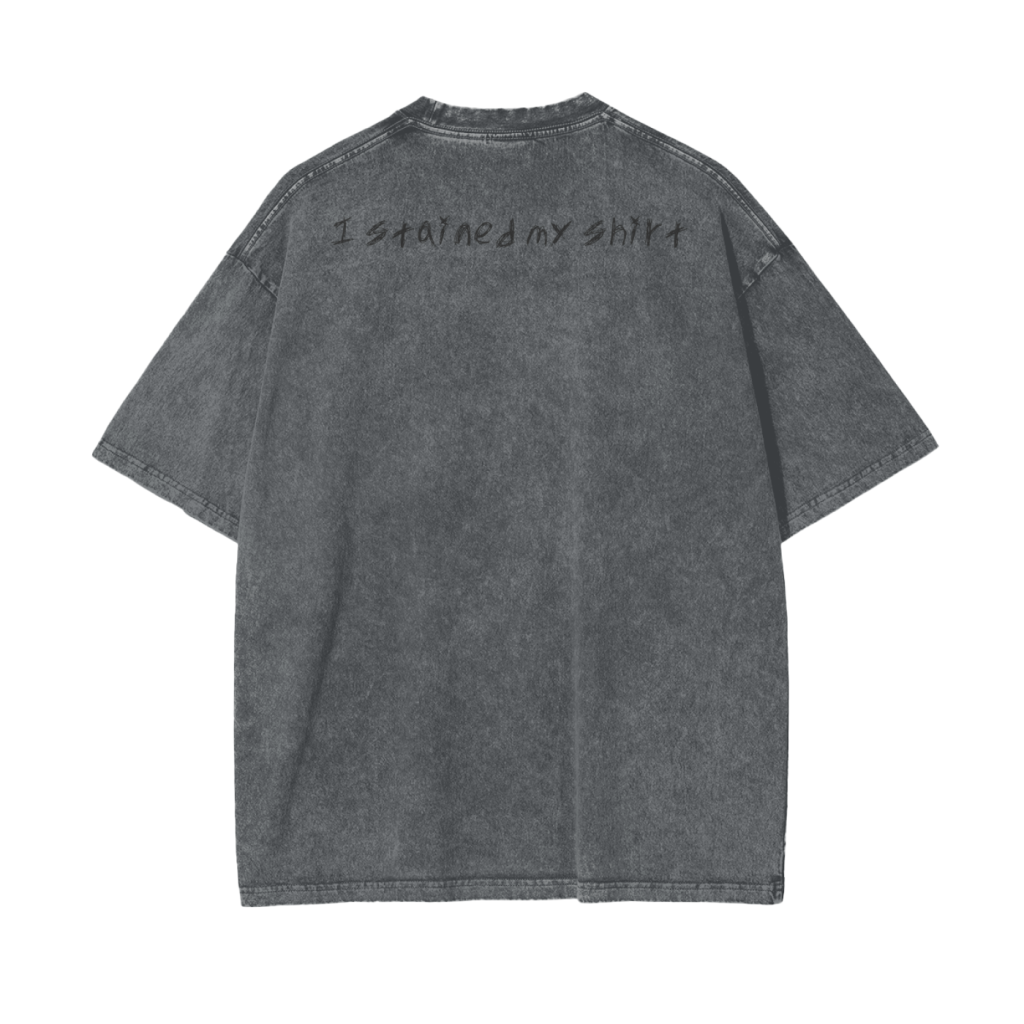 Grey Oversized Snow Washed T-Shirt