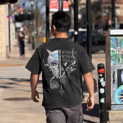 Stained Snow Washed Oversized T-Shirt